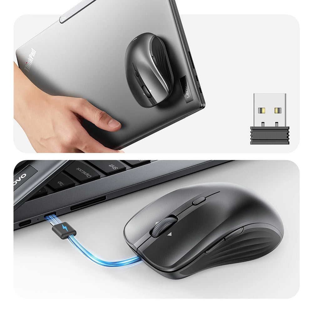 Souris sans fil ESR MagMouse, 800DPI - 4800DPI, BT / Wi-Fi, Gris