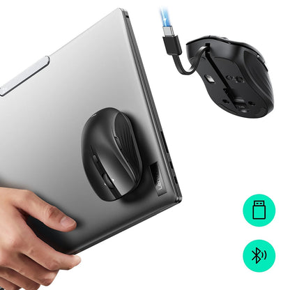 Wireless-Maus ESR MagMouse, 800DPI - 4800DPI, BT / Wi-Fi, Schwarz
