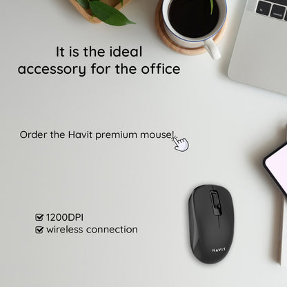 Souris sans fil HAVIT MS626GT, 1200DPI, Noir Bleu