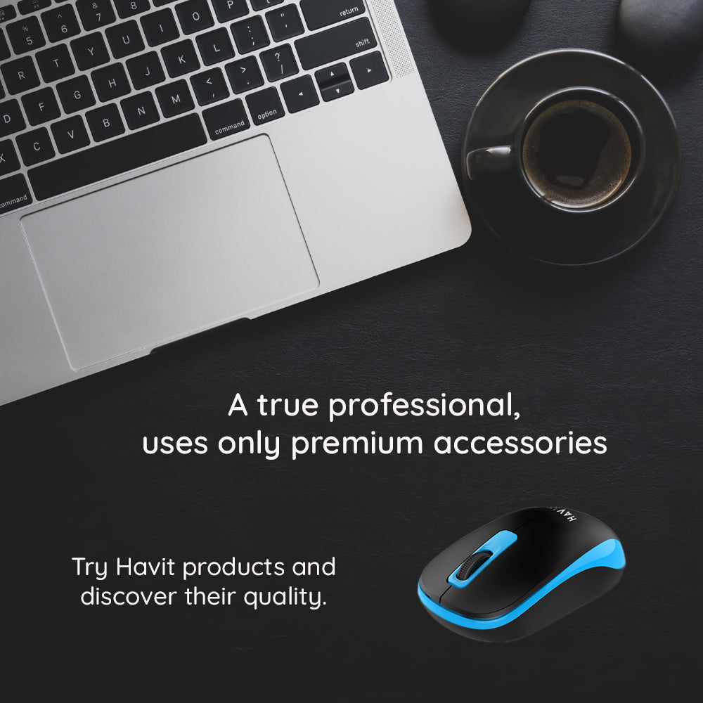 Souris sans fil HAVIT MS626GT, 1200DPI, Noir Bleu