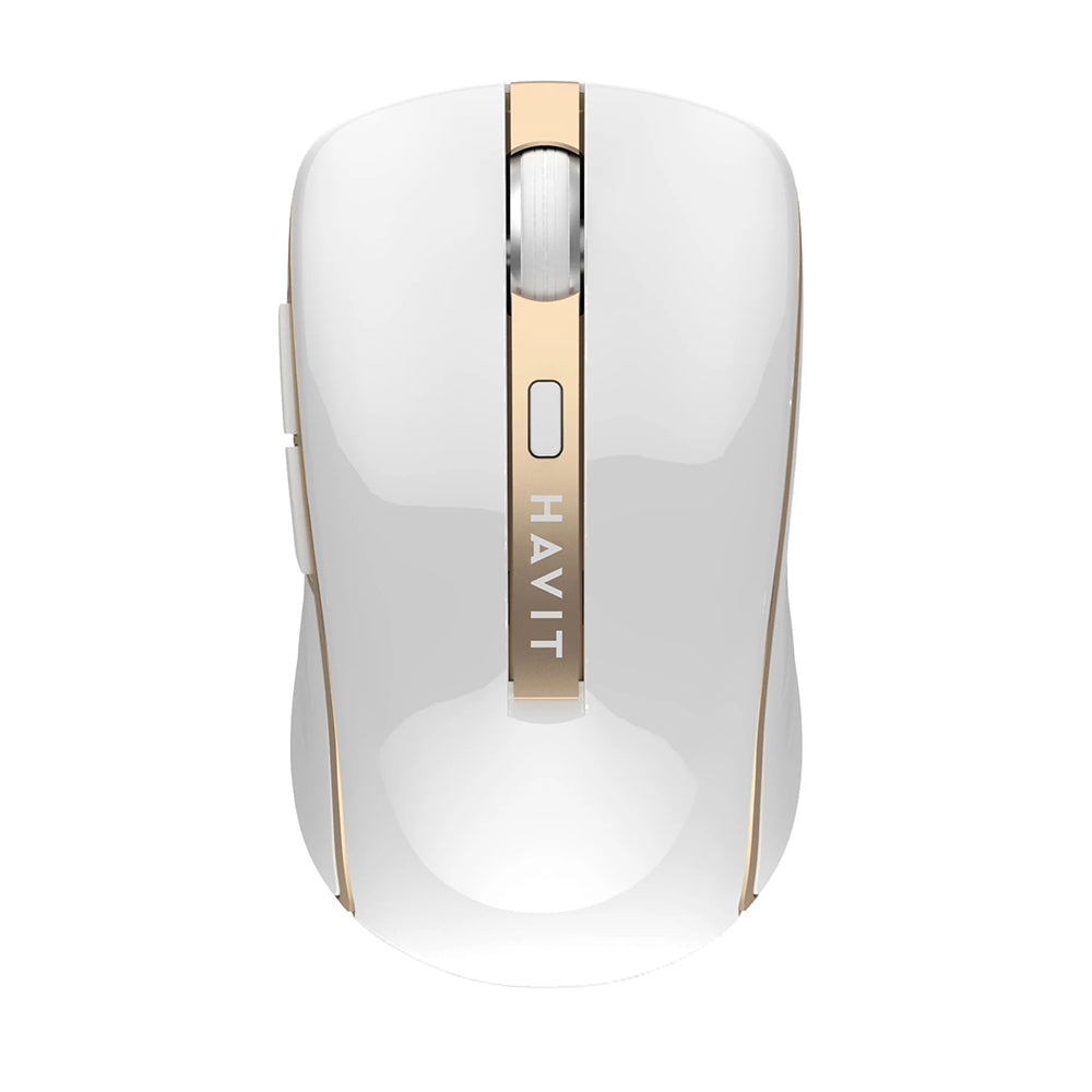 Souris sans fil HAVIT MS951GT, 1000DPI - 1600DPI, Blanc Doré