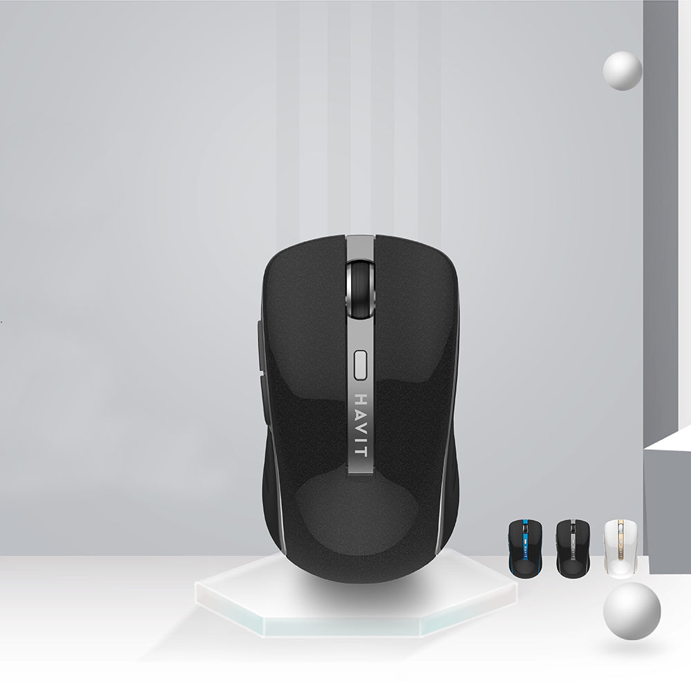 Souris sans fil HAVIT MS951GT, 1000DPI - 1600DPI, Blanc Doré