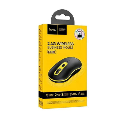 Mouse Wireless HOCO GM21, 1600DPI, Giallo