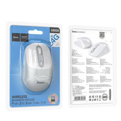 Souris sans fil HOCO GM28, 1600DPI, Blanche