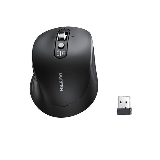 Wireless-Maus UGREEN M752 (75498B), 5000DPI, BT / Wi-Fi, Schwarz