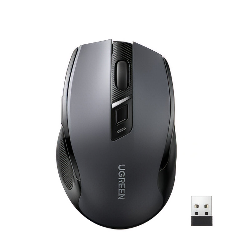 Mouse Wireless UGREEN MU006 (90855), 4000DPI, BT / Wi-Fi, Grigio