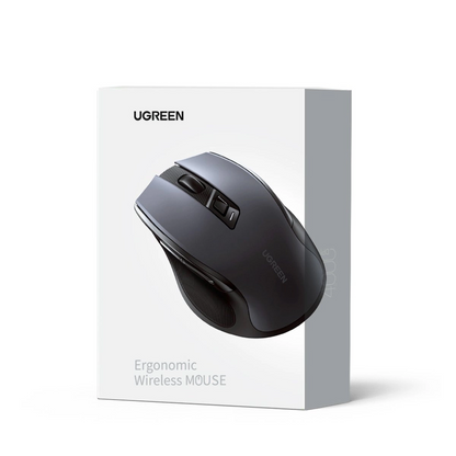 Mouse Wireless UGREEN MU006 (90855), 4000DPI, BT / Wi-Fi, Grigio