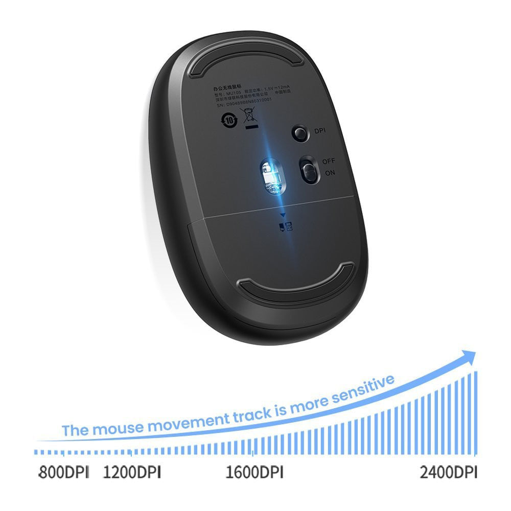 Wireless-Maus UGREEN MU105, 2400DPI, Marineblau