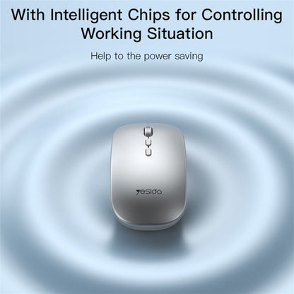 Mouse Wireless Yesido KB15, 800DPI - 1600DPI, Argento