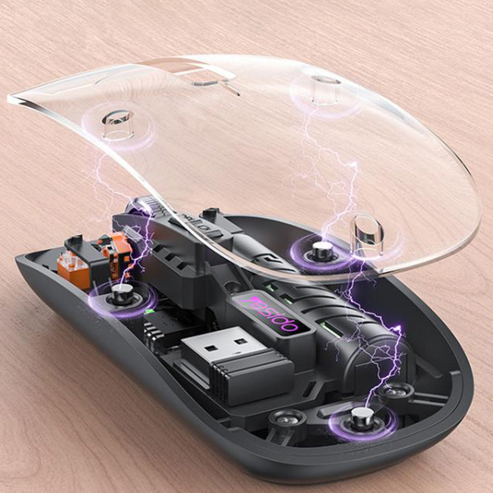 Kabellose Maus Yesido KB29, 800DPI - 1600DPI, BT / Wi-Fi, Weiß