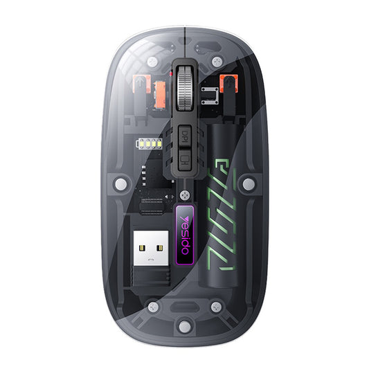 Kabellose Maus Yesido KB29, 800DPI - 1600DPI, BT / Wi-Fi, Schwarz