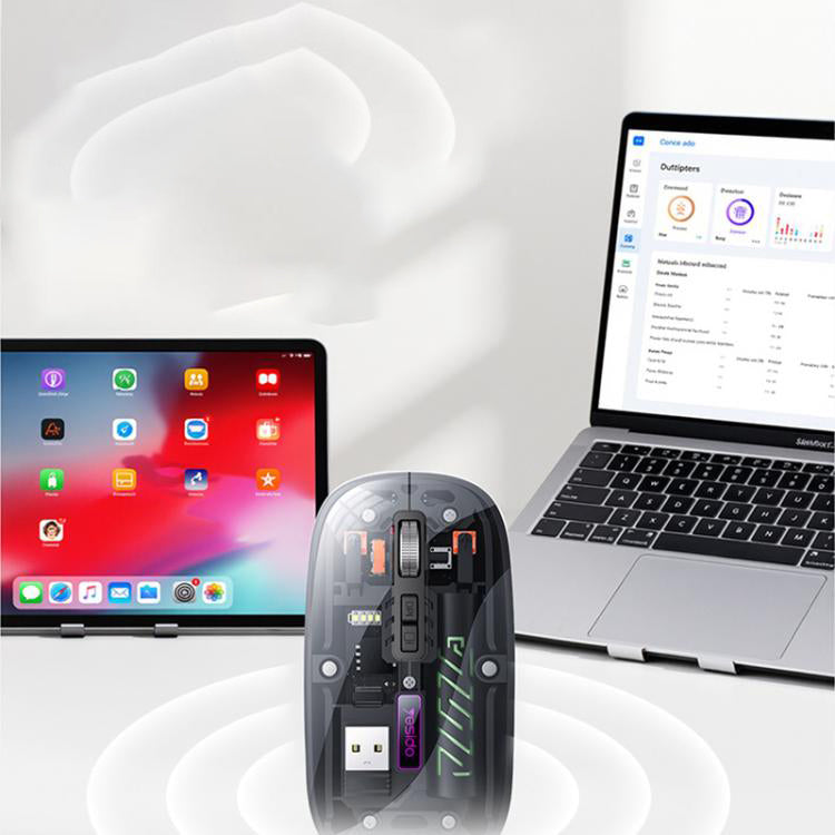 Kabellose Maus Yesido KB29, 800DPI - 1600DPI, BT / Wi-Fi, Schwarz