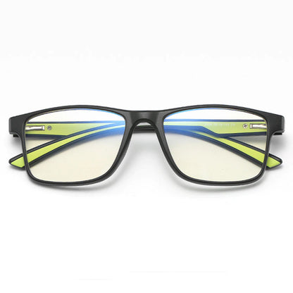 Occhiali da Computer Uomo Techsuit F2388, Anti-Luce Blu, Neri Verdi