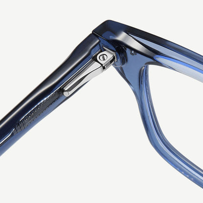 Herren-Computergläser Techsuit LS084, Anti-Blaues Licht, Blau Transparent