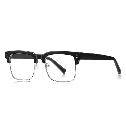 Lunettes d'ordinateur femme Techsuit 2205, anti-lumière bleue, noir argenté