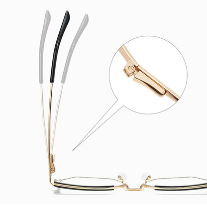 Damen Computerbrille Techsuit 3156, Anti-Blue Light, Schwarz Gold