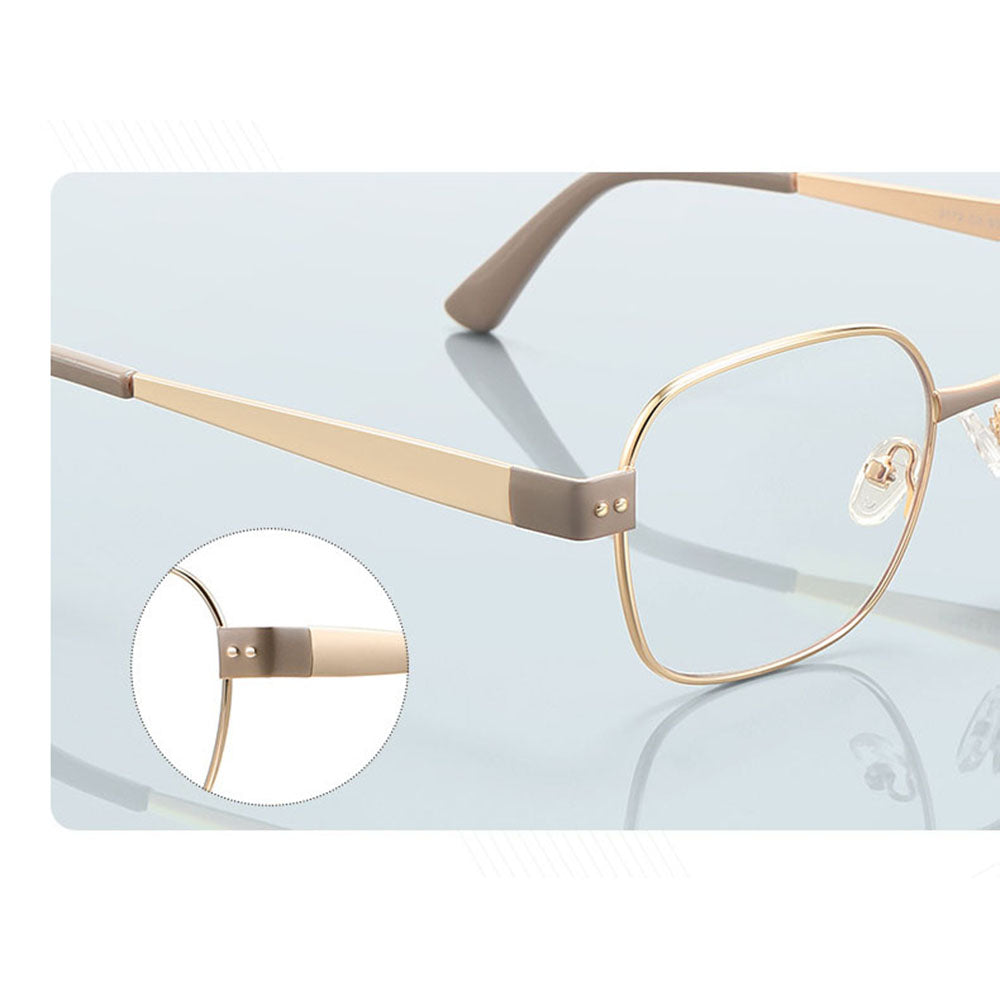 Lunettes d'ordinateur femme Techsuit 3172, anti-lumière bleue, dorées