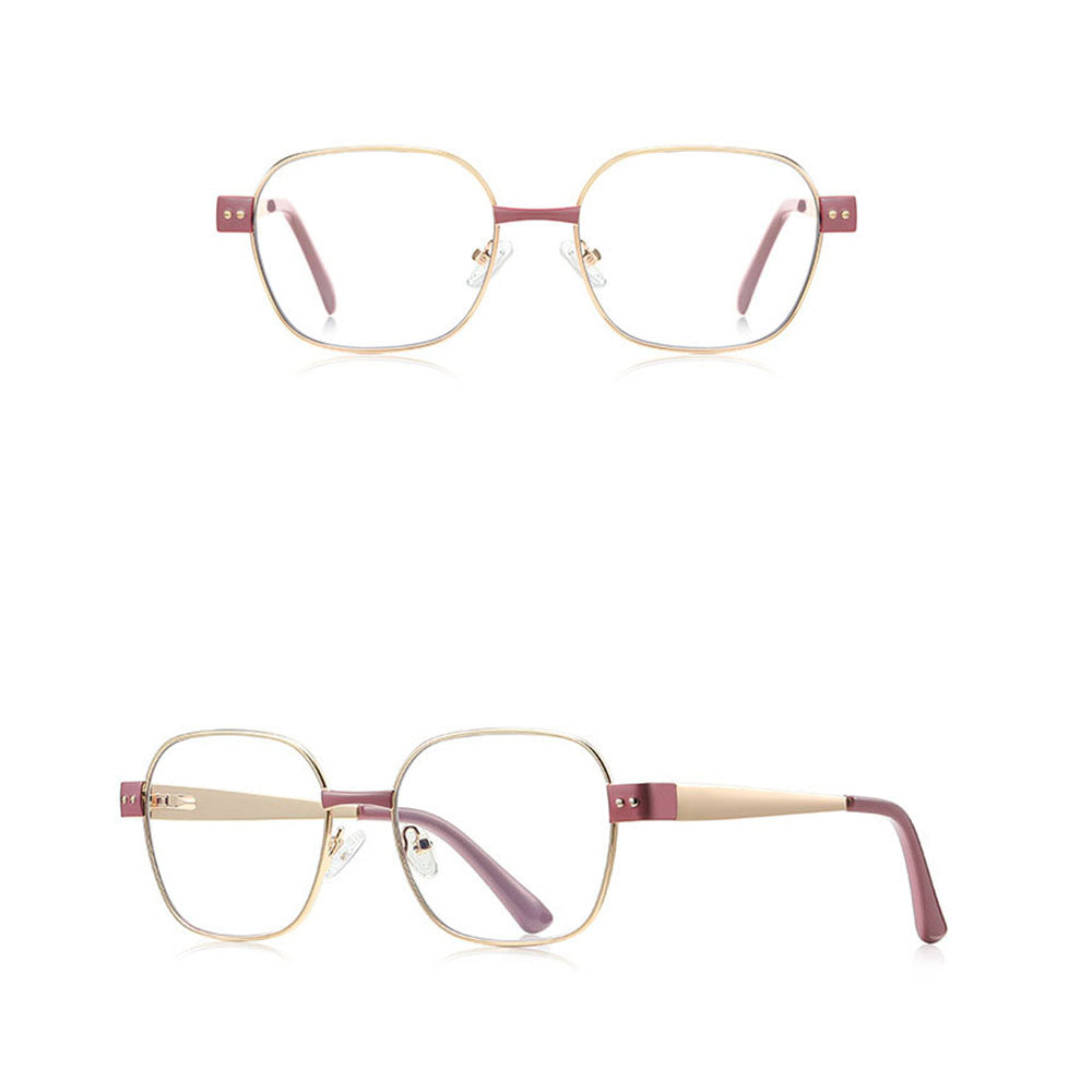 Lunettes d'ordinateur femme Techsuit 3172, anti-lumière bleue, rose doré