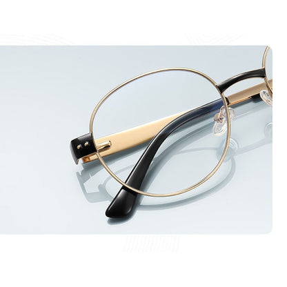 Lunettes d'ordinateur pour femme Techsuit 3175, anti-lumière bleue, doré gris clair