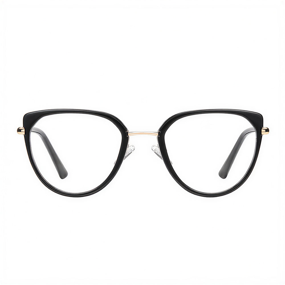 Occhiali da Computer Donna Techsuit 82290, Anti-Luce Blu, Neri Dorati