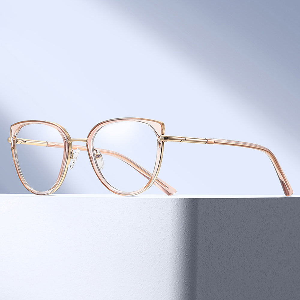 Occhiali da Computer Donna Techsuit 82290, Anti-Luce Blu, Neri Dorati