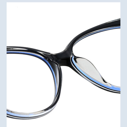 Occhiali da Computer Donna Techsuit F5018-C7, Anti-Luce Blu, Neri Trasparenti