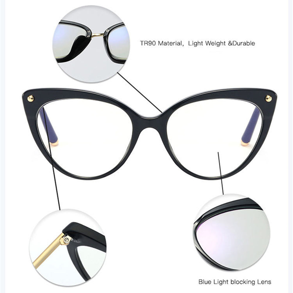 Occhiali da Computer Donna Techsuit F93308, Anti-Luce Blu, Neri