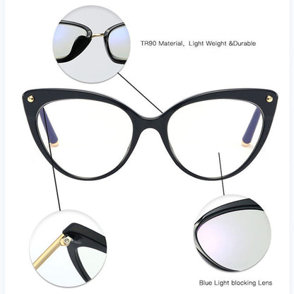Occhiali da Computer Donna Techsuit F93308, Anti-Luce Blu, Neri