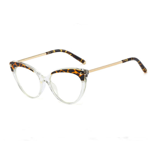 Lunettes d'ordinateur pour femme Techsuit F93308, anti-lumière bleue, noires dorées transparentes