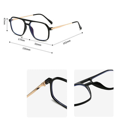 Occhiali da Computer Unisex Techsuit 83092, Anti-Luce Blu, Trasparenti Argento
