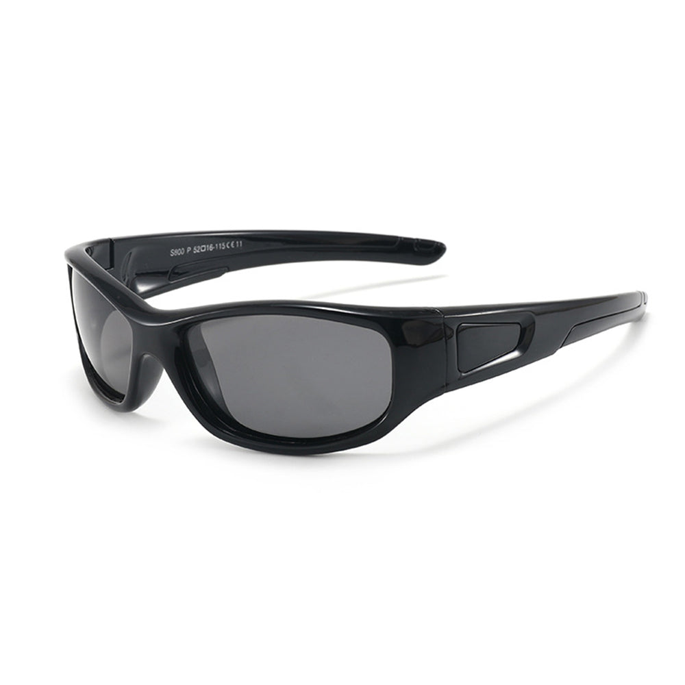 Lunettes de Soleil Sport Enfants Techsuit 800-C11, Polarisées, Noires
