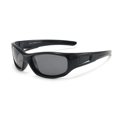 Lunettes de Soleil Sport Enfants Techsuit 800-C11, Polarisées, Noires