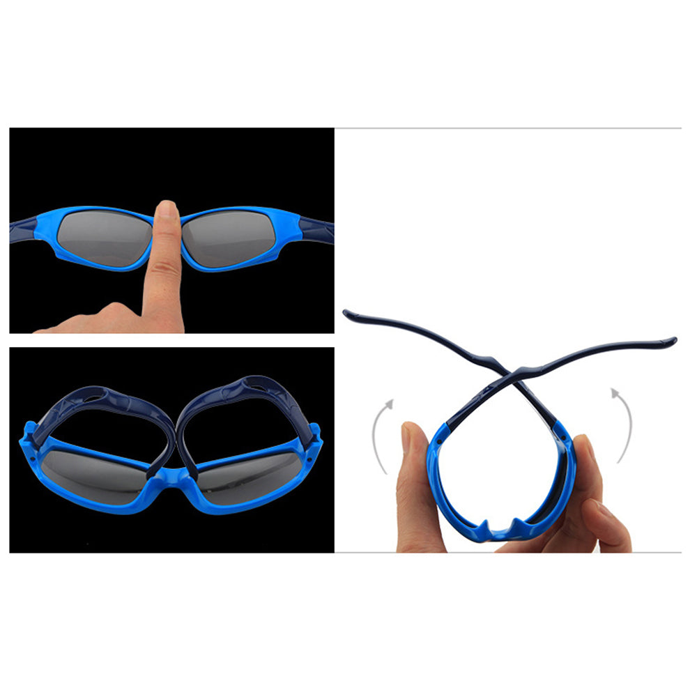 Lunettes de Soleil Sport Enfants Techsuit 800-C11, Polarisées, Noires