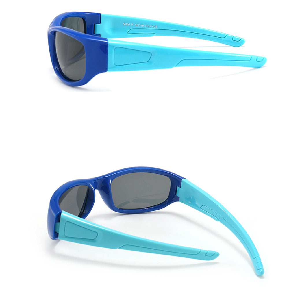 Lunettes de Soleil Sport Enfants Techsuit 800-C28, Polarisées, Bleu Clair