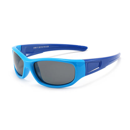 Lunettes de Soleil Sport Enfants Techsuit 800-C29, Polarisées, Bleu Clair