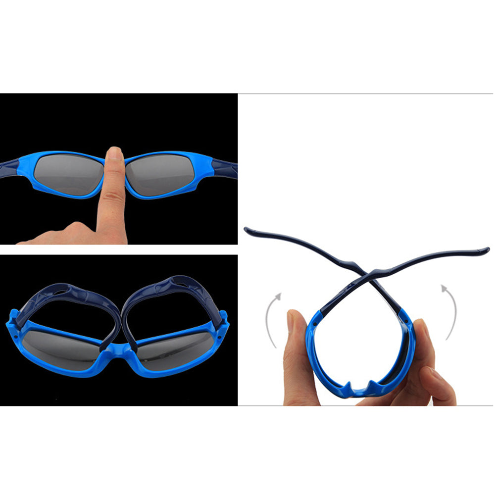 Lunettes de Soleil Sport Enfants Techsuit 816-C13, Polarisées, Noires