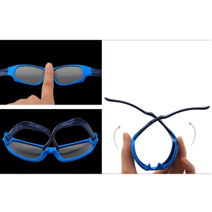 Lunettes de Soleil Sport Enfants Techsuit 816-C13, Polarisées, Noires