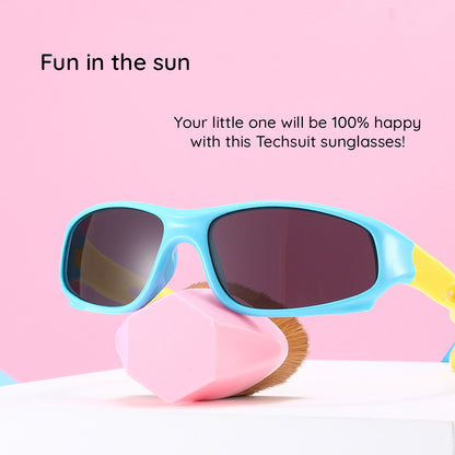 Lunettes de Soleil Sport Enfants Techsuit 816-C13, Polarisées, Noires