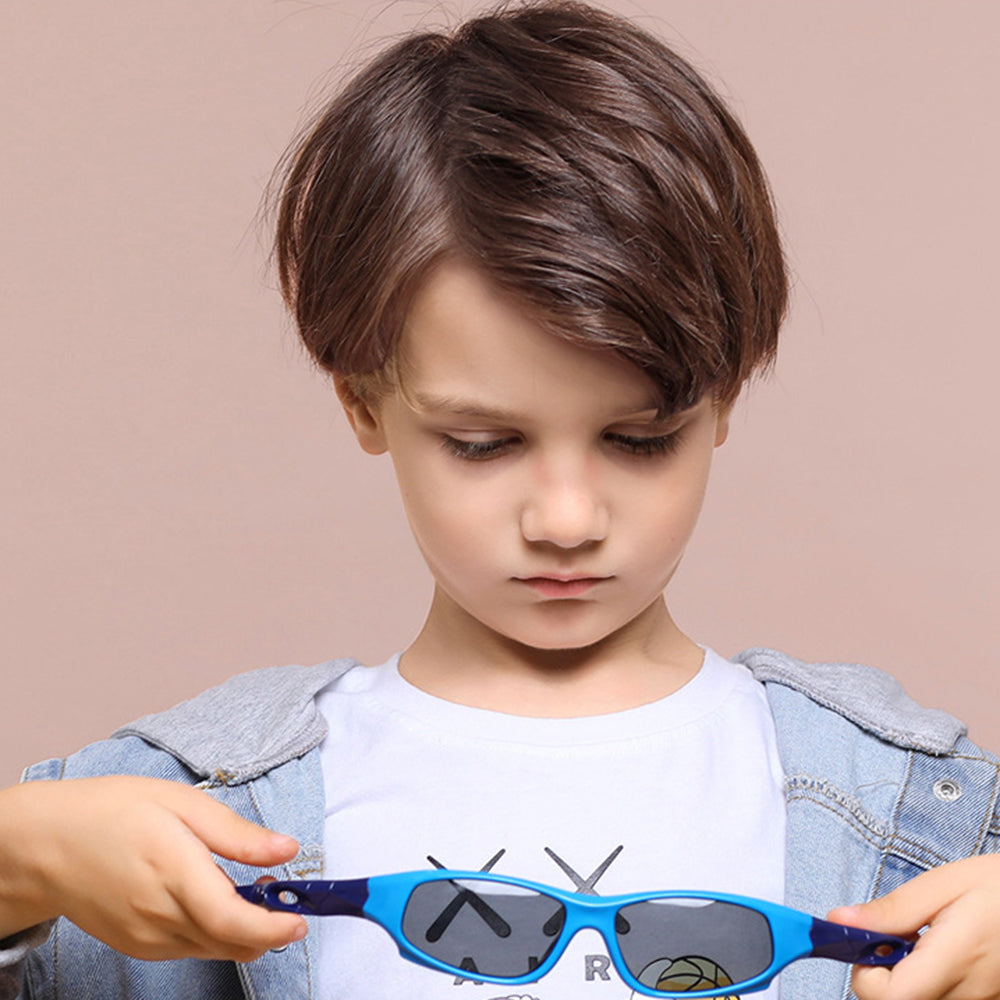 Lunettes de Soleil Sport Enfants Techsuit 816-C3, Polarisées, Rose Vertes
