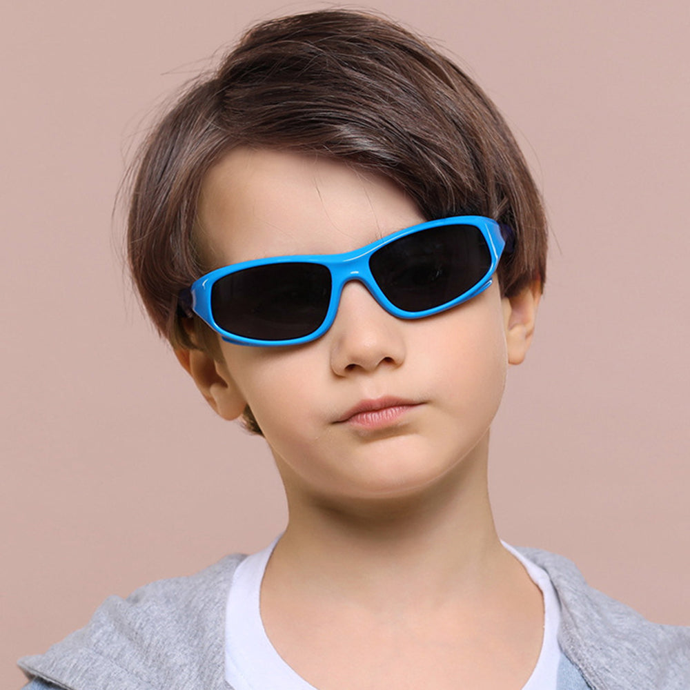 Lunettes de Soleil Sport Enfants Techsuit 816-C5, Polarisées, Bleu Jaune