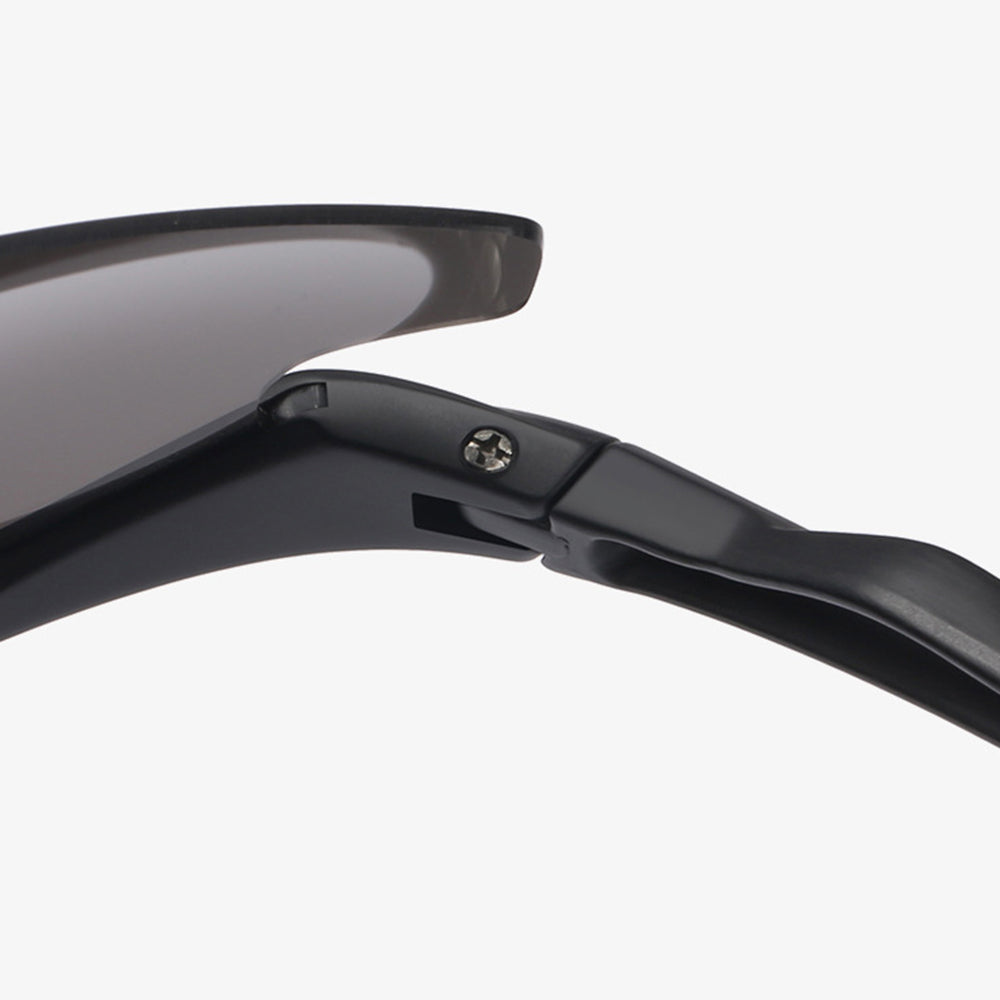 Lunettes de Cyclisme Unisexes Techsuit 1806, Protection UV, Noires Jaunes