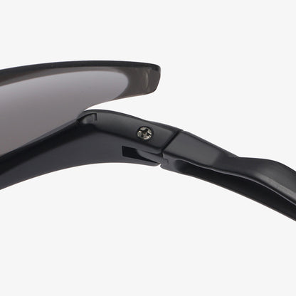 Lunettes de Cyclisme Unisexes Techsuit 1806, Protection UV, Noires Jaunes