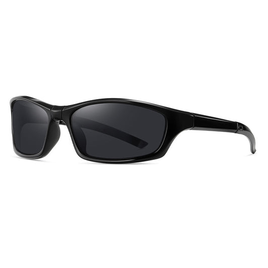 Unisex Fahrradbrille Techsuit 24101, polarisiert, schwarz