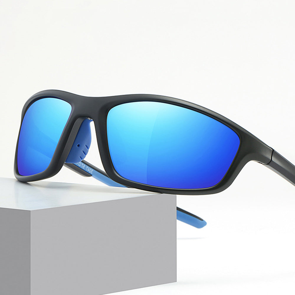 Lunettes de Cyclisme Unisexes Techsuit 3047, Protection UV, Bleues