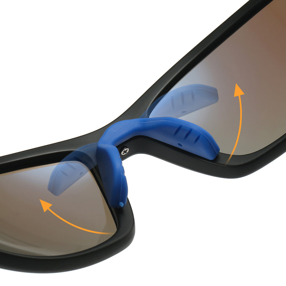 Lunettes de Cyclisme Unisexes Techsuit 3047, Protection UV, Orange
