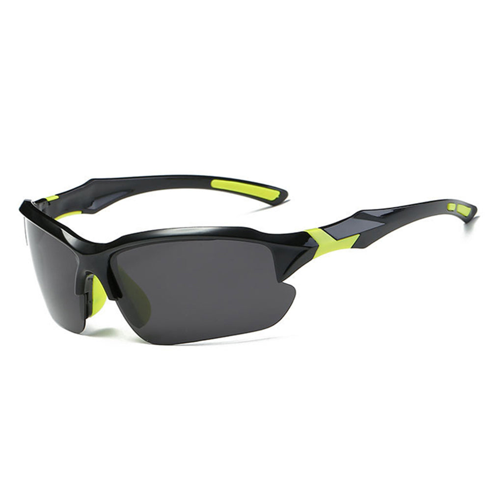 Lunettes de Cyclisme Unisex Techsuit 9301, Protection UV, Noir Vert