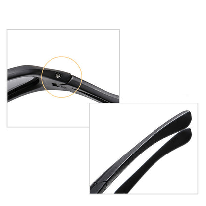 Lunettes de Cyclisme Unisexes Techsuit 9309, Polarisées, Noires Jaunes