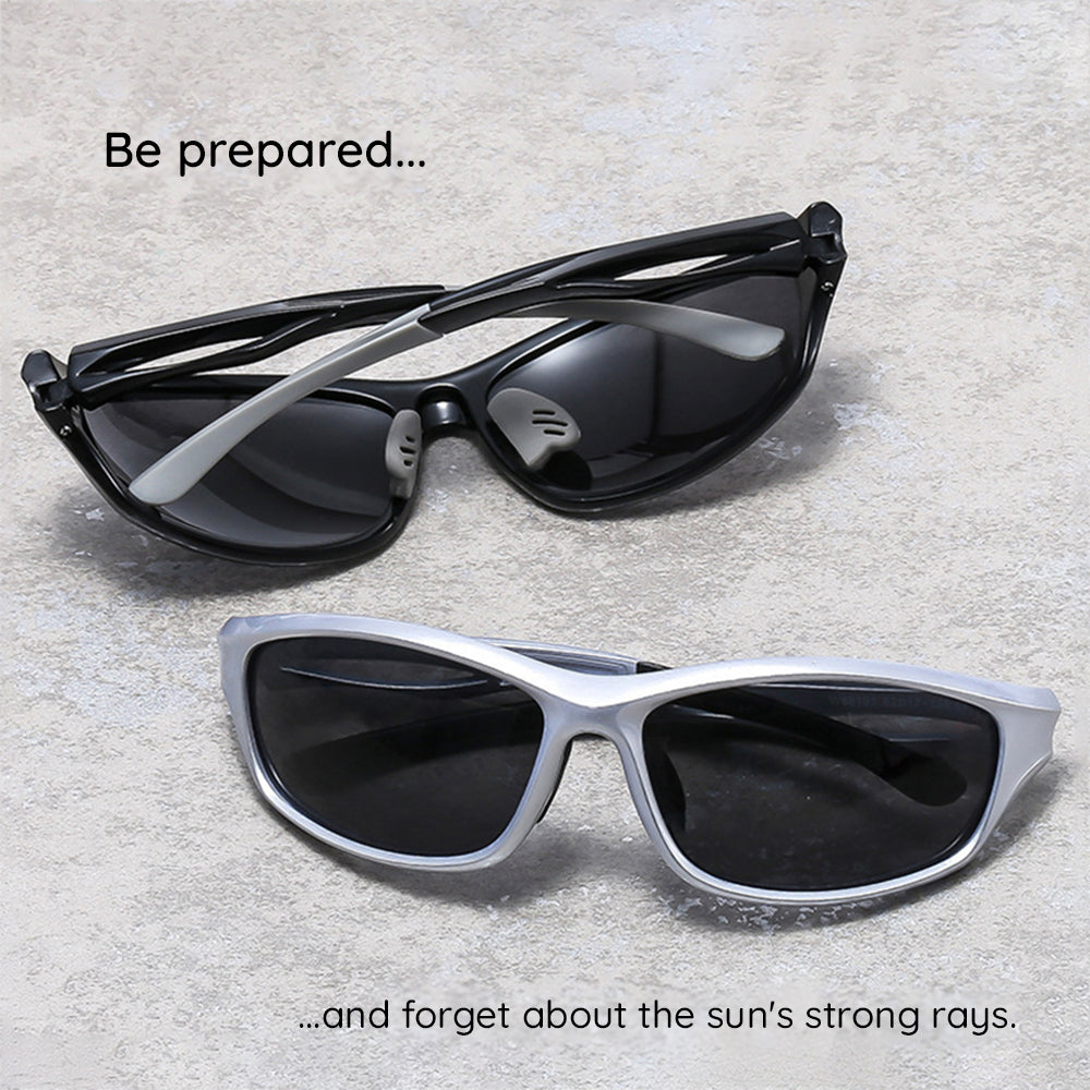 Lunettes de Cyclisme Unisex Techsuit 9309, Polarisées, Noir Marron