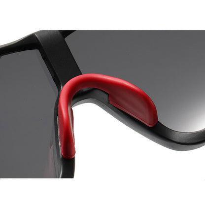 Lunettes de Cyclisme Unisex Techsuit 9330, Noires Rouges