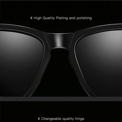 Herren-Sonnenbrille Techsuit 0717, polarisiert, UV-Schutz, Schwarz Rot